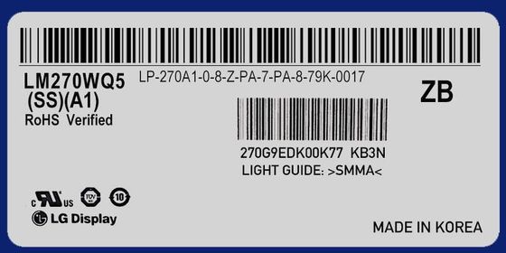 LM270WQ5-SSA1 LG Display 27,0&quot; 2560 (RGB) ² ×1440 350 cd/m INDUSTRIELLE LCD-ANZEIGE