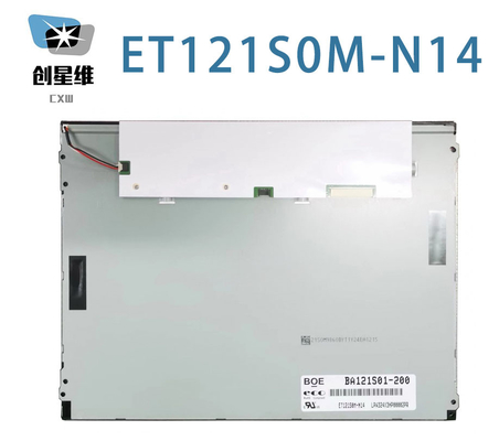 ET121S0M-N14 BOE 12.1&quot; 800 ((RGB) × 600, 400 cd/m2 80/80/65/75 INDUSTRIELLES LCD-Display