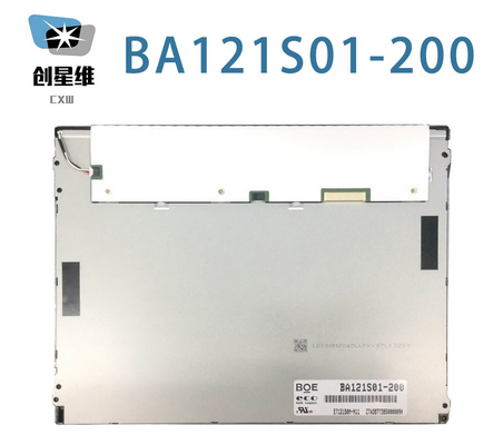 BA121S01-200 BOE 12,1&quot; 800 ((RGB) × 600, 400 (Typ.) ((cd/m2) INDUSTRIELLES LCD-Display