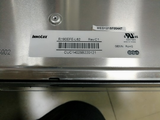R190EFE-L62 Innolux 19.0&quot; 1280 ((RGB) ×1024, 330 cd/m2 INDUSTRIELLES LCD-Bildschirm