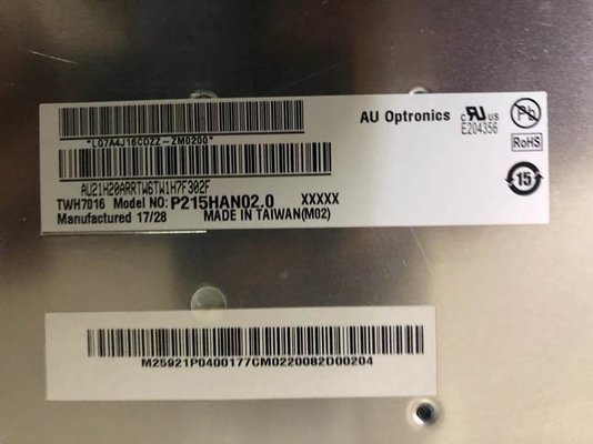 P215HAN02.0 AUO 21,5&quot; 1920 ((RGB) × 1080, 1500 (Typ.) ((cd/m2) INDUSTRIELLES LCD-Display
