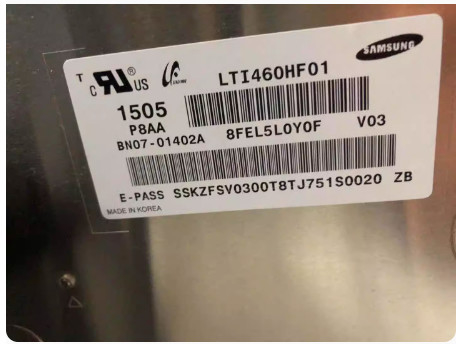 LTI460HF01 Samsung 46" 1920 ((RGB) ×1080, 2500 cd/m2 Industrie-LCD-Display