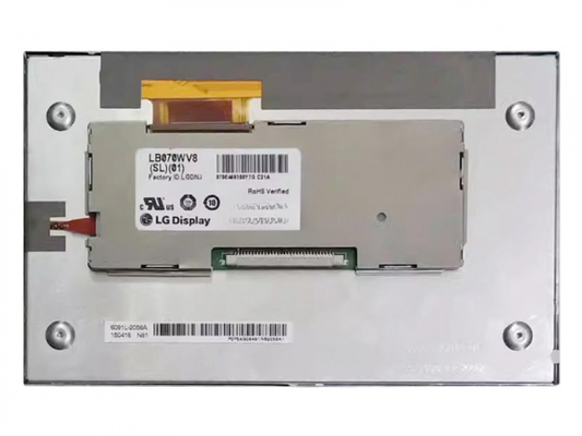 LB070WV8-SL01 LG Display 7&quot; 800 ((RGB) × 480, WVGA 133PPI,450 cd/m2 INDUSTRIAL LCD Display