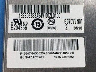 Matte G070VVN01.2 600 cd/m2 7 Zoll 6/8 Bit Höhe Helligkeit LCD-Panel