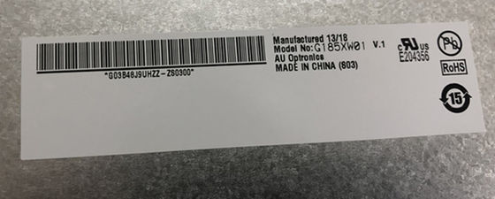 18.5 Zoll 84PPI 300cd/m2 AUO TFT LCD G185XW01 V0 85/85/80/80 (Typ.)