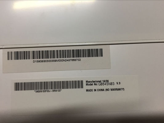 G084SN03 V3 8,4 INCH 250 cd/m2 800×600 Blickwinkel 80/80/80/60 TFT-LCD, LCM