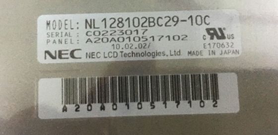 NL128102BC29-10C NLT Temp Speicher 19INCH 290CD/M2 LCM 1280×1024 1280×1024RGB CCFL LVDS.: -20 | 60 °C INDUSTRIELLES LCD-DISP