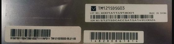 SVGA 82PPI 12.1&quot; 800×600 RGB Tianma TFT LVDS TM121SDSG03 80/80/65/75 (Typ.)