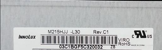 Innolux 21,5&quot; 250cd/m2 Tft Lcd Bildschirm M215HJJ-L30 Rev.C1 89/89/89/89 (Typ.)