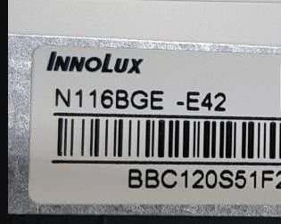 N116BGE-E42 Innolux 11,6“ 1366 (RGB) ² ×768 220 cd/m INDUSTRIELLE LCD-ANZEIGE