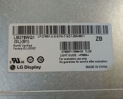 LM270WQ3-SLC1 LG Display 27,0&quot; INDUSTRIELLE LCD ANZEIGE 2560×1440 300cd/m2