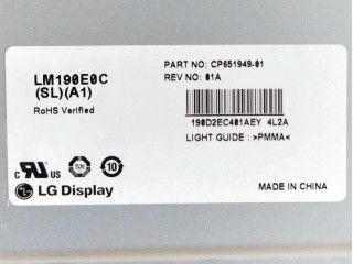 LM190E0A-SLD5 LG Display 19,0“ 1280 (RGB) ² ×1024 250 cd/m INDUSTRIELLE LCD-ANZEIGE