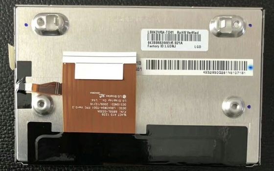 43&quot; 480x1080 400cd/M2 Tft Lcd Display 128PPI LB043WQ4-TD01 70/70/60/50 (Typ.)