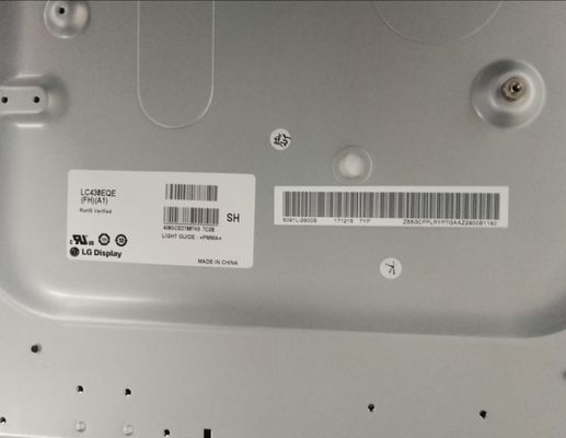 3840×2160 103PPI WLED TFT-Display 350cd/m2 LC430EQE-FHA1 43&quot;89/89/89/89 (Typ.)