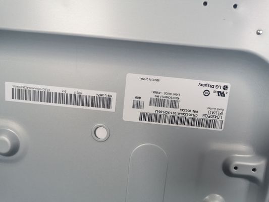 103PPI 43&quot; 3840×2160 Quadrat LCD Panel 400cd/m2 LD430EQE-FLA1 89/89/89/89 (Typ.)
