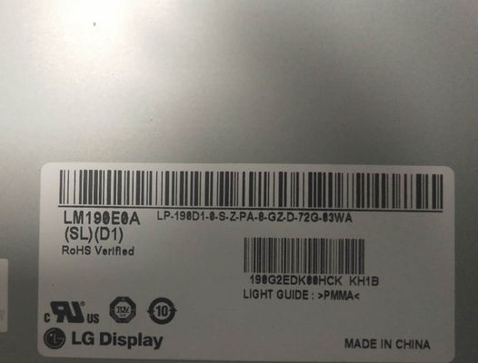 1280×1024 250cd/m2 86PPI WLED-LCD-Bildschirm 19,0&quot; LM190E0A-SLD1 89/89/89/89 (Typ.)