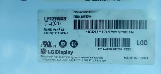 12,1“ Platte 220cd/m2 LP121WX3-TLC1 1280×800 124PPI WXGA TFT LCD
