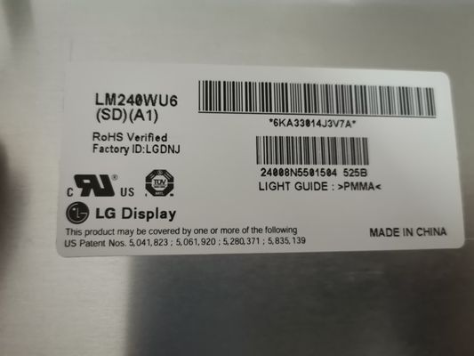 WUXGA 94PPI 320cd/m2 TFT-LCD-Panel 24,0&quot; LM240WU6-SDA1 89/89/89/89 (Typ.)