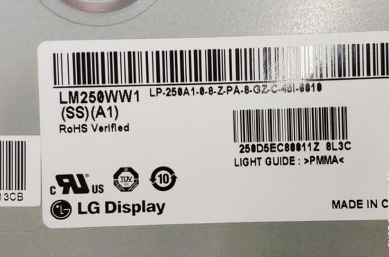 Platte 25,0&quot; 111PPI RGB 250cd/M2 TFT LCD 2560×1080 LM250WW1-SSA1