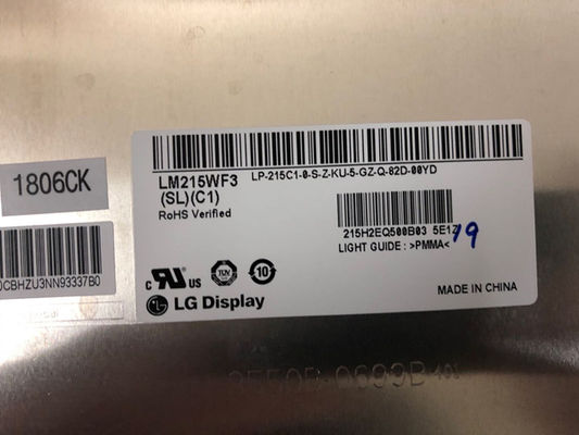 Industrielle Lcd Anzeige 1920×1080 250cd/m2 LM215WF3-SLC1 LCM 102PPI NTSC