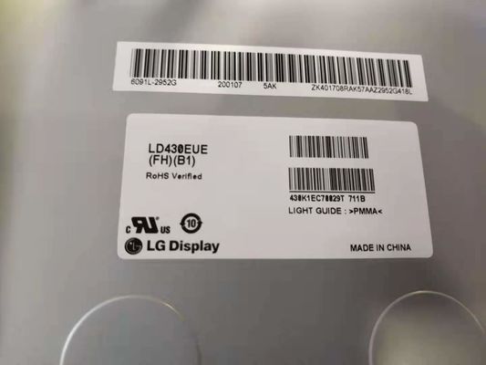 Lcd-Platte 43&quot; Quadrat 450cd/M2 RGB FHD 51PPI 1920×1080 LD430EUE-FHB1